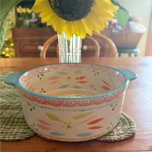 Temp-tations Old World Confetti Bright Color Casserole Dish Baking Dish 1 1/2 qt